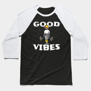 Good Vibes Construction Worker Baseball T-Shirt